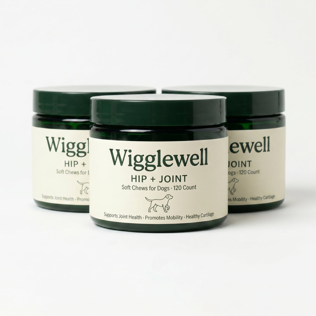 Wigglewell Hip + Joint Soft Chews � trio group shot