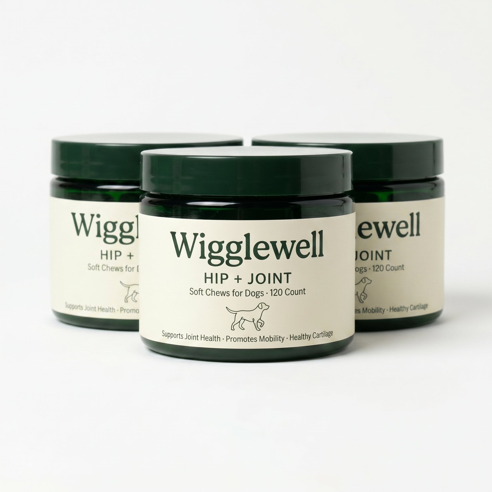 Wigglewell Hip + Joint Soft Chews � trio group shot